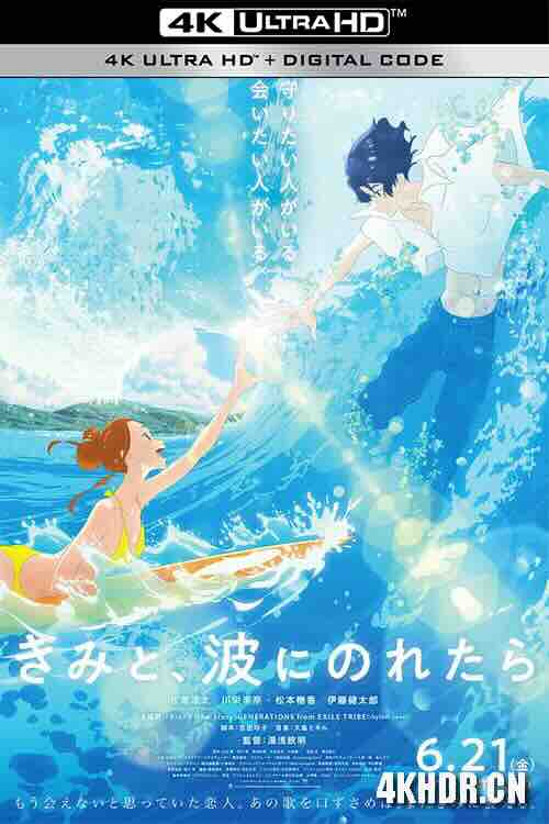 若能与你共乘海浪之上 きみと、波にのれたら (2019) / 浪尖上的约定(港) / 乘浪之约(台) / 若能与你乘风破浪 / 若能和你共乘波浪 / 若能与你共乘波浪 / 若与你共乘海浪之上 / 你和我，如果被海浪吞没 / If Riding a Wave, with You / Ride Your Wave / 4K动画片下载