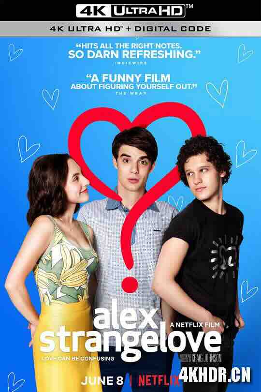 见爱不怪 Alex Strangelove (2018) / 奇爱力克斯(台) / 奇爱性觉醒 / 爱怪不怪 / 4K电影下载 / Alex.Strangelove.2018.2160p.NF.WEB-DL.DDP5.1.HEVC