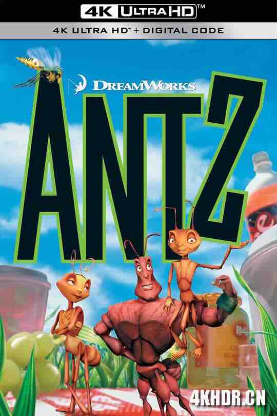 蚁哥正传 Antz (1998) / 小蚁雄兵 / 蚂蚁 / 4K动画片下载 / Antz.1998.2160p.WEB-DL.x265.8bit.SDR.DTS-HD.MA.5.1-SWTYBLZ