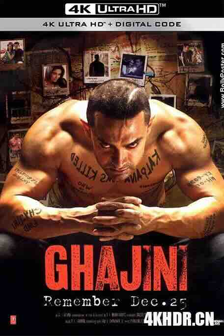 未知死亡 Ghajini (2008) / 凶心人在宝莱坞 / 宝莱坞记忆拼图 / 4K电影下载 / Ghajini.2008.2160p.WEB-DL.60fps.H265.10bit.AAC