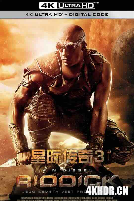 星际传奇3 Riddick (2013) / 星兽浩劫(港) / 超世纪战警：暗黑对决(台) / Riddick: Rule the Dark / RIddck / The Chronicles of Riddick: Dead Man Stalking / 4K电影下载 / Riddick.2013.Unrated.Directors.Cut.2013.2160p.Ai-Upscaled.10Bit.H265.DTS-HD.MA.5.1