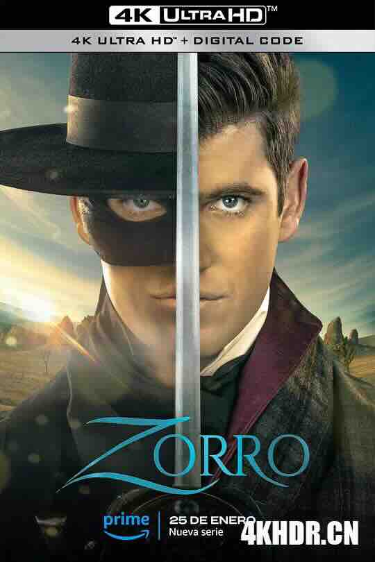 佐罗 Zorro (2024) / 新版佐罗 / 法国版佐罗 / 4K西班牙剧下载 / Zorro.S01.2160p.AMZN.WEB-DL.DDP.5.1.HDR10 .H.265