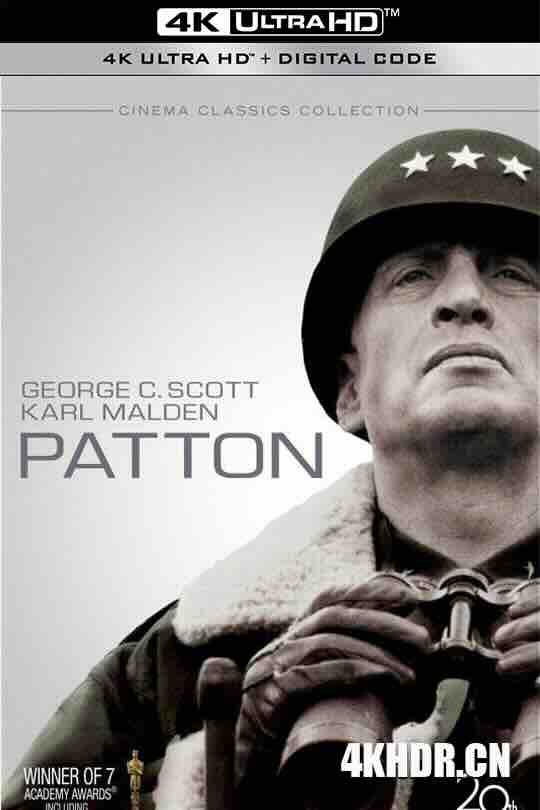 巴顿将军 Patton (1970) / 铁血将军巴顿 / Patton: A Salute to a Rebel / Patton: Lust for Glory / 4K电影下载 / Patton.1970.2160p.DSNP.WEB-DL.x265.10bit.HDR.DTS-HD.MA.5.1