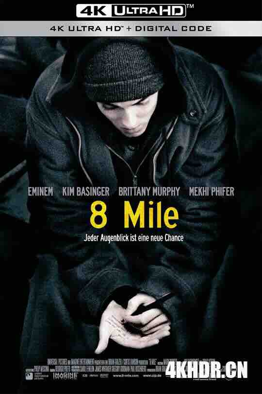 8英里 8 Mile (2002) / 八英里 / 八里公路(港) / 街头痞子(台) / 8里公路 / 4K电影下载 / 8.Mile.2002.2160p.Bluray.REMUX.DV.HDR10.PLUS.ENG.LATINO.HINDI.FRE.GER.ITA.DDP5.1.H265